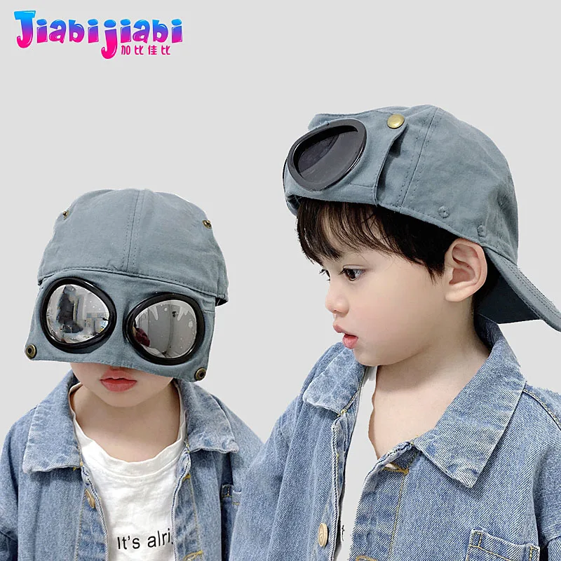 Детская бейсбольная кепка весна осень крутая новинка очки шляпа пилот для