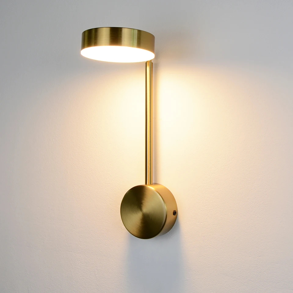 modern wall lights 9W With switch led wall lamps gold lamps livingroom indoor lighting Bedside For Bedroom sconce