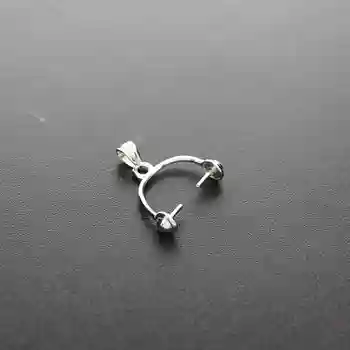 

14-19MM Solid 925 Sterling Silver DIY Beads Holder Pendant Charm Supplies 1535013