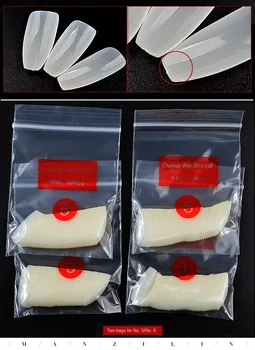 

quan tie Ballet Nail Coffin a Natural Fake Nails Finished Tip Nail 500 PCs