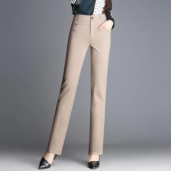 

2020 new spring autumn trousers women high waist straight casual pants 997
