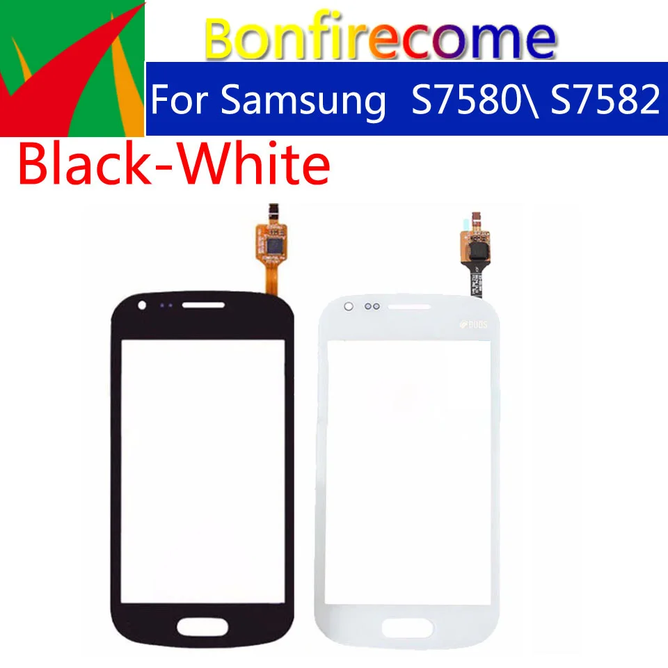 10Pcs \ Lotto Per Samsung Galaxy Trend Plus S7580 S7582 Sensore Pannello Dello Schermo Di Tocco Digitizer Anteriore In Vetro Trasparente Esterno Touch