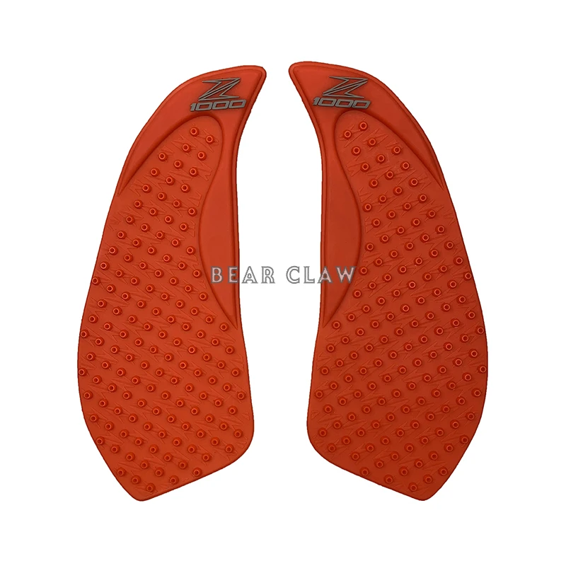 red One pair Бак мотоцикла тяги Pad Сторона газа Колено сцепление протектор противоскользящая наклейка для KAWASAKI Z1000 Z 1000 2010 2011 2012 2013 - Цвет: red One pair