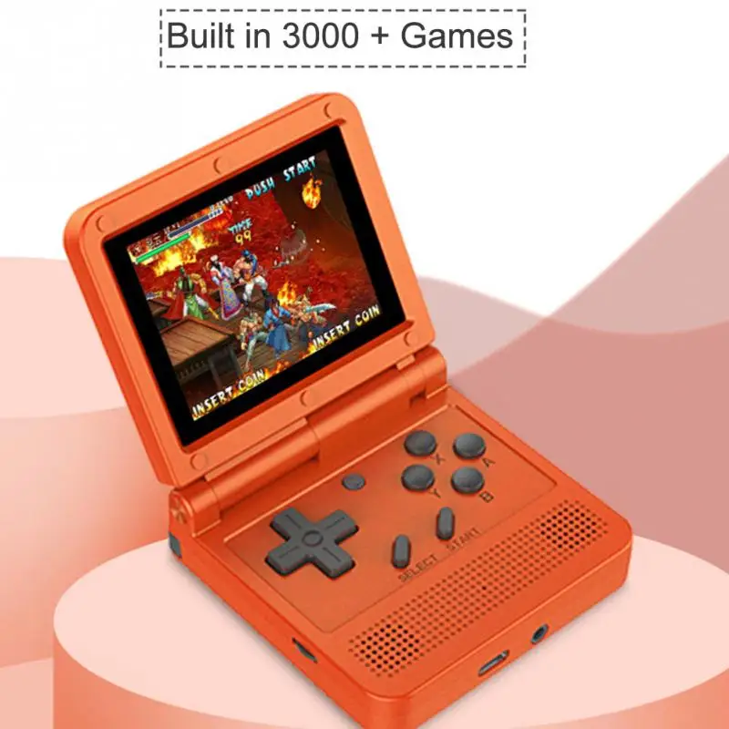 Портативная игровая мини консоль POWKIDDY V90 ручной игровой плеер Карманная 3 0 дюйма