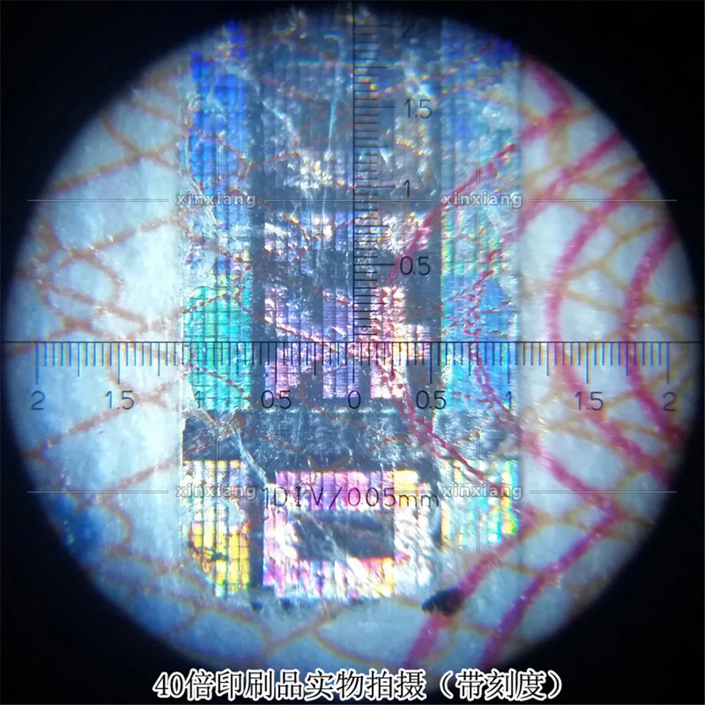 40X LED Portable Scale Microscope Double Tube Coordinate Optical Lenses Magnifier Repair Magnifying Glass Loupe Textile Stamp