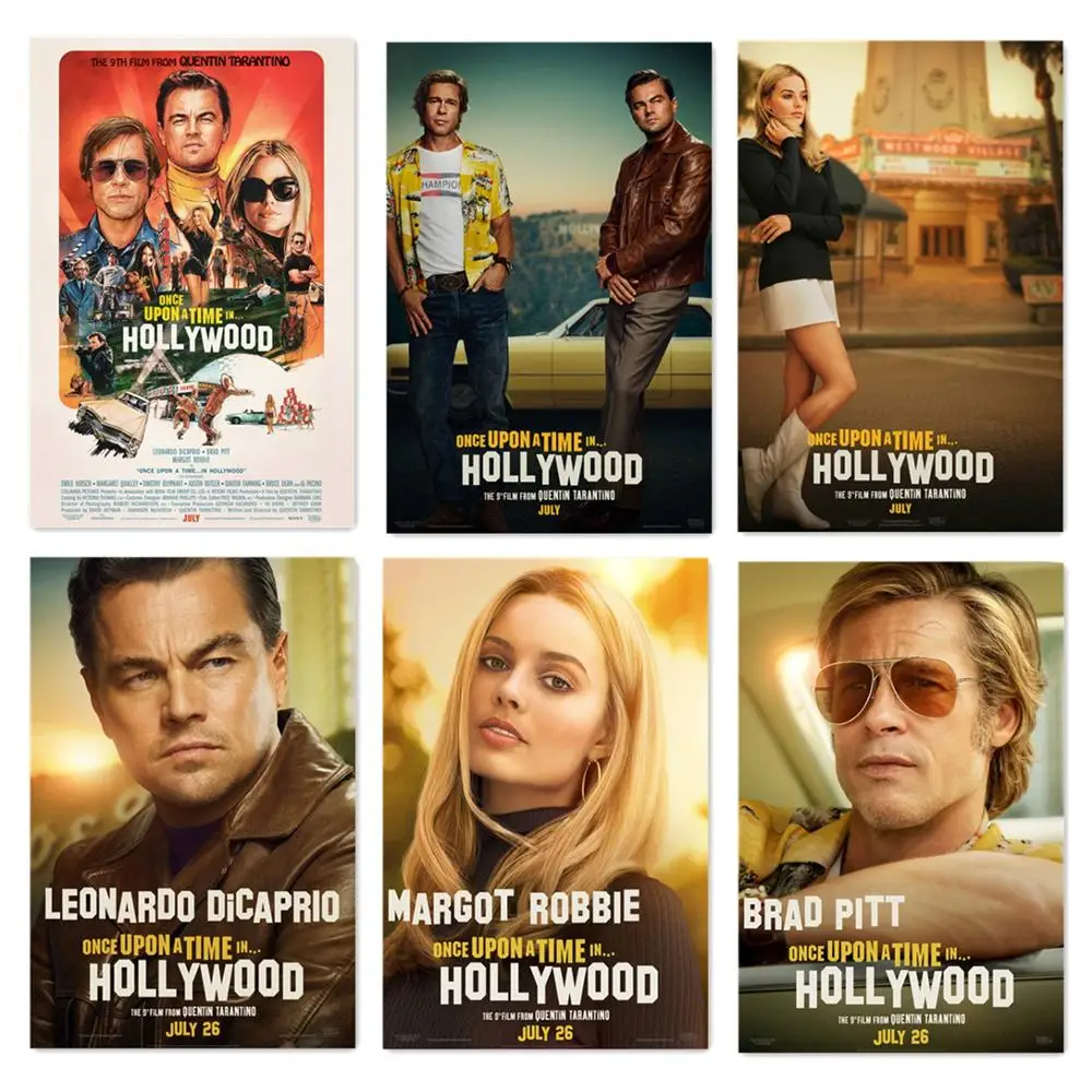 Картина из фильма Once Upon a Time in Hollywood в стиле ретро постеры на холсте печать
