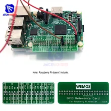 Diymore WeMos GPIO справочная карта Модуль платы V1.0.0 для Raspberry Pi Модель B+/Pi 2/Pi 3