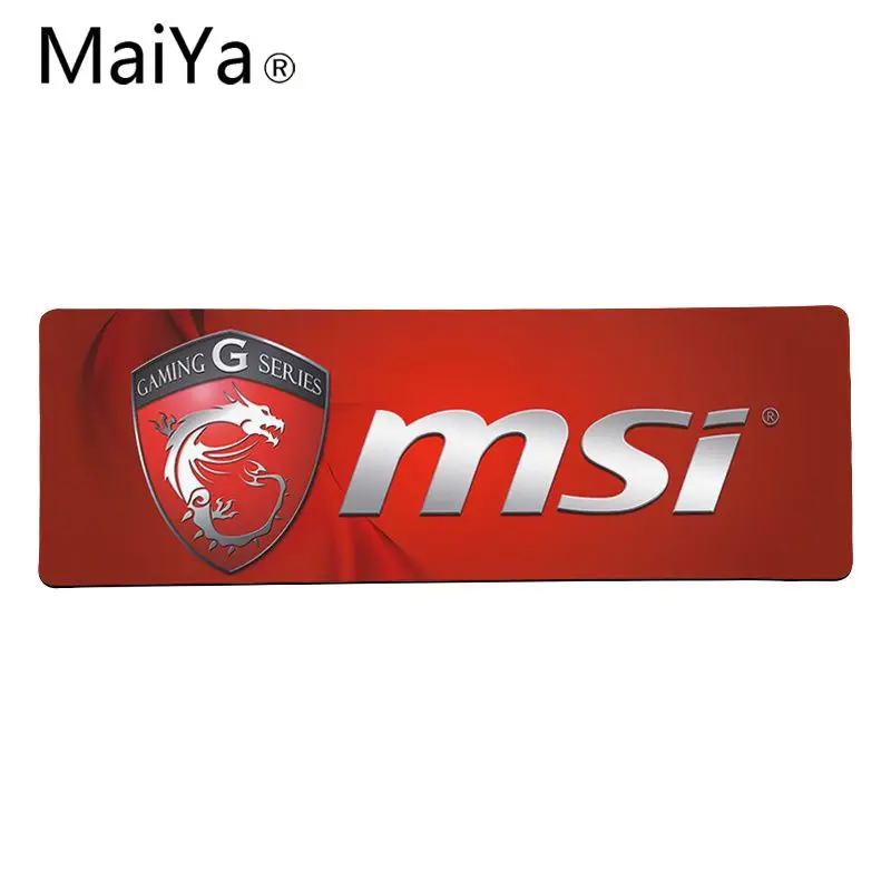 Maiya высокое качество MSI Dragon DIY дизайн игровой с узором коврик для мыши большой коврик для мыши клавиатуры коврик - Цвет: Lock Edge 40X90cm