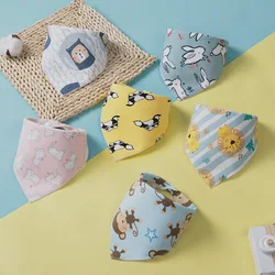 Cotton Burp Cloth Triangle Children's Bib Double Layers Bandana Saliva Towel Anti Dirt Water Absorption Newborn Baby Stuff Bib