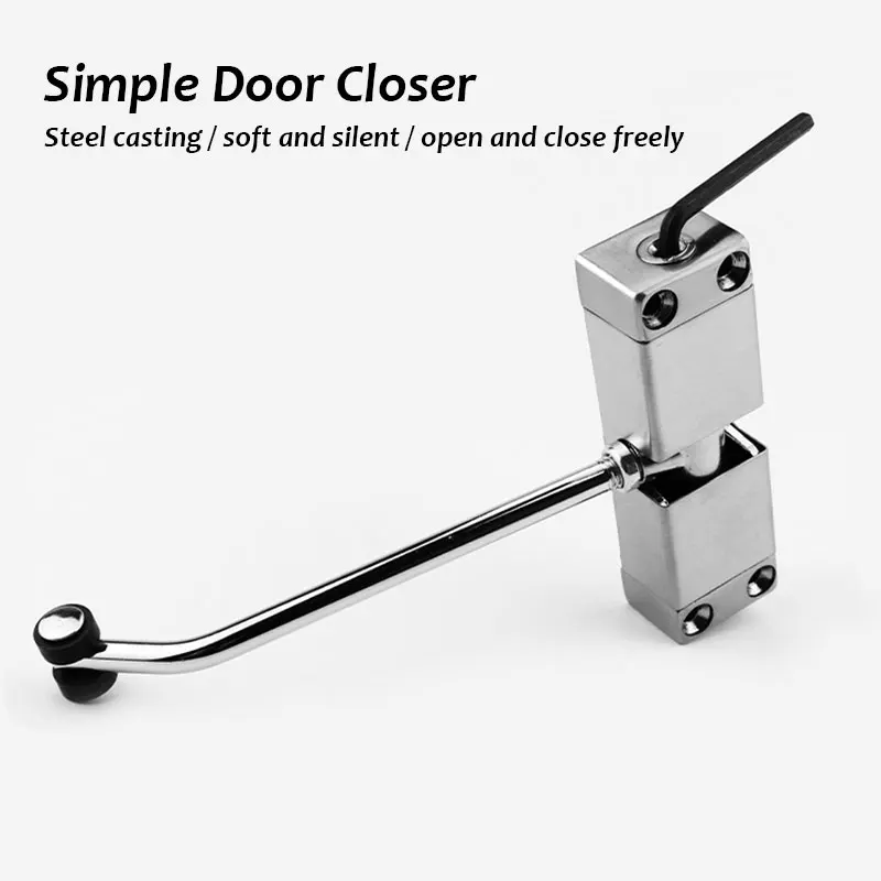 Automatic Mounted Spring Door Closer Adjustable Surface Self Closing Home Office 