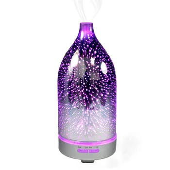 

Colorful Night Light Glass Aromatherapy Home Appliances Wine Bottle 3D Ultrasonic Air Humidifier US/UK/EU/AU/JP Plug