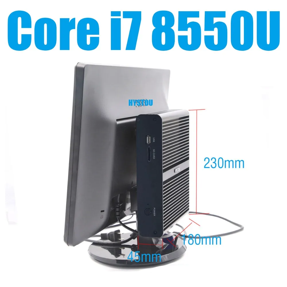 Intel core i3 6006u minipc nuc i7 windows10 wifi с bluetooth 2,7 ГГц intel HD Graphics 520 faless mini pc 4K VGA HDMI