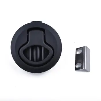 

Adeeing A1860 Slam Latch Hatch Round Pull Latch Flat Lock Flush Pull Slam Latch for Boat Deck Hatch Door Locking