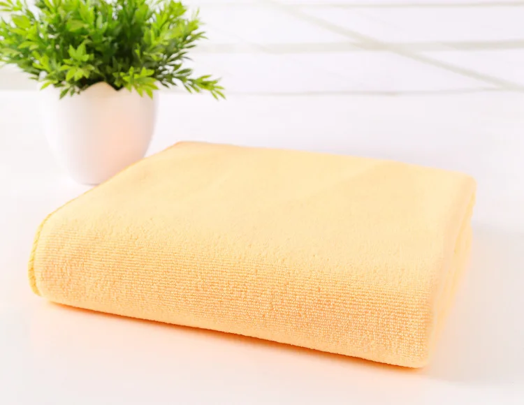 Orange 70x140 см волокно De Bambou микрофибра Sechage Rapide Douche банное полотенце Douce супер абсорбент домашний текстиль большое толстое полотенце - Color: Orange