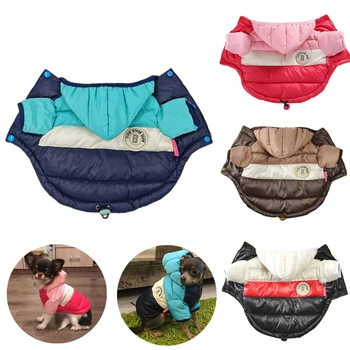 

Winter Waterproof Dog Wadded Jacket Warm Padded Coat For Teddy Bichon Bulldog Pet Cotton-padded Jacket Dogs Jumpsuit Pet Clothes