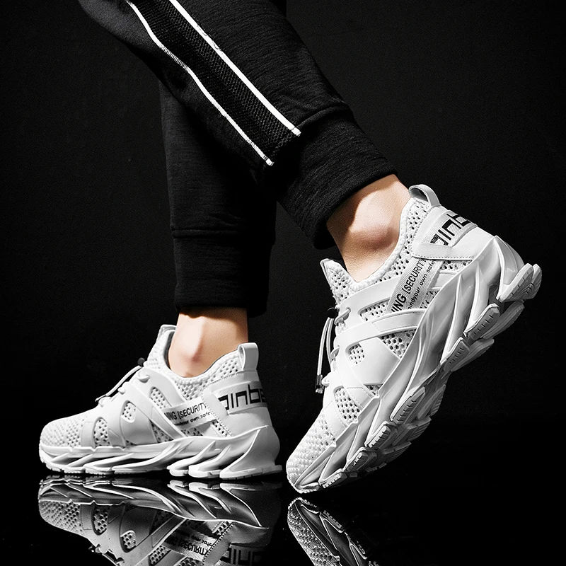 

2020 Fashion Sneakers Lightweight Men Casual Shoes Breathable Male Footwear Lace Up Walking Shoe