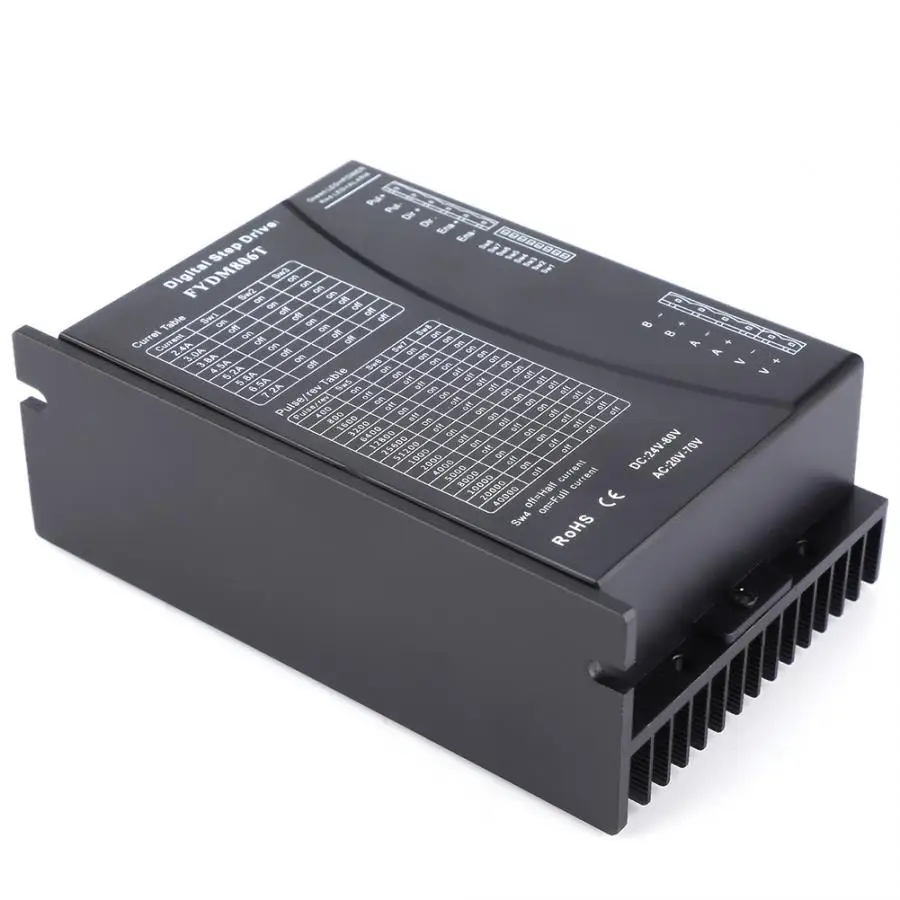 DC 24-80V AC 20-70V Nema 34 Драйвер Регулируемый шаговый регулятор скорости двигателя