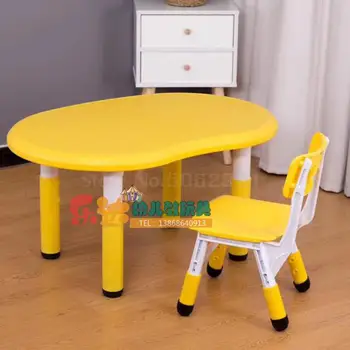 

Kindergarten Early Teach Children Table Peanut Pea Table Baby Play Table Table Learning Table Can Lift Painting Table And