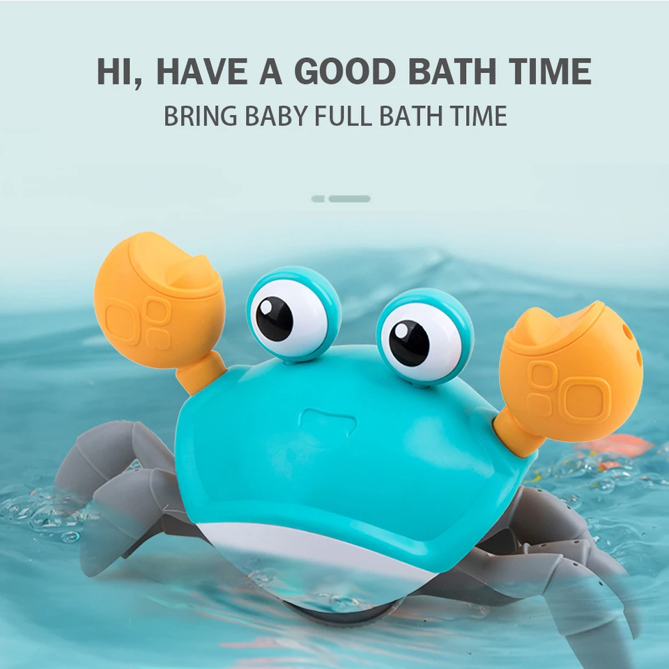walking crab bath toy