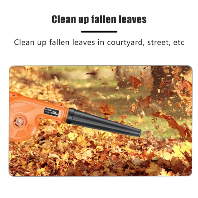 21V Garden Cordless Blower Vacuum Clean Air Blower For Blowing Leaf Clearing Dust Computer Collector Hand Operat Power Tool 3