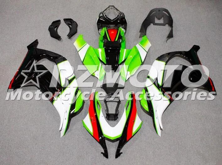 4 подарки ABS литья под давлением полный обтекатель комплект подходит для Kawasaki Ninja ZX-10R zx10r 16 17 набор тела Красный Зеленый Белый