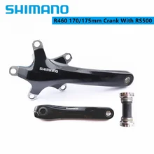Shimano-manivela R460 FC-R460 para bicicleta de carretera, manivela de 170mm, 175mm, 110BCD, 2x10 velocidades, R460, soporte inferior RS500