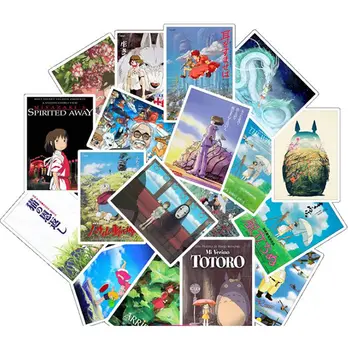 

25pcs Pack Cartoon Anime Hayao Miyazaki Series Stickers Waterproof PVC Laptop Motorcycle Guitar Luggage Girl Sticker Kids Toys