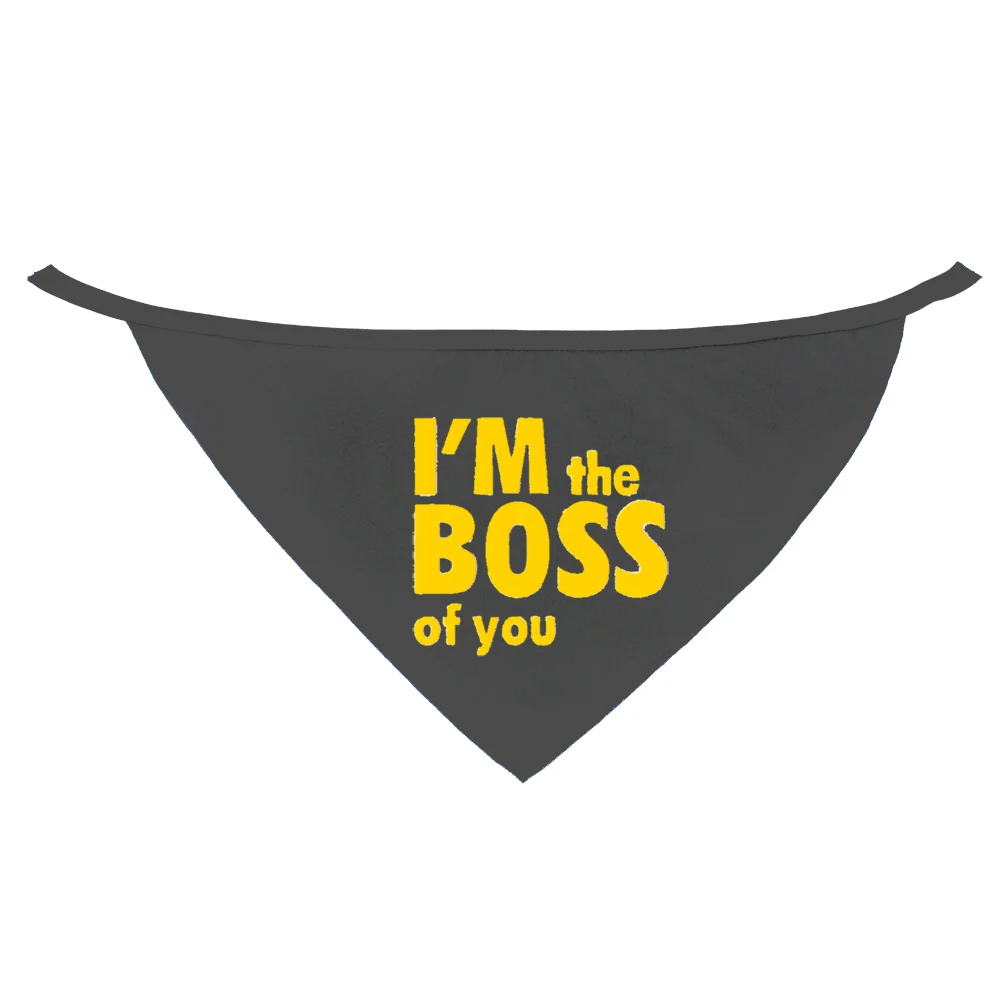 Регулируемая бандана для собак BOSS Pattern милый шейный платок щенка собаки кошки