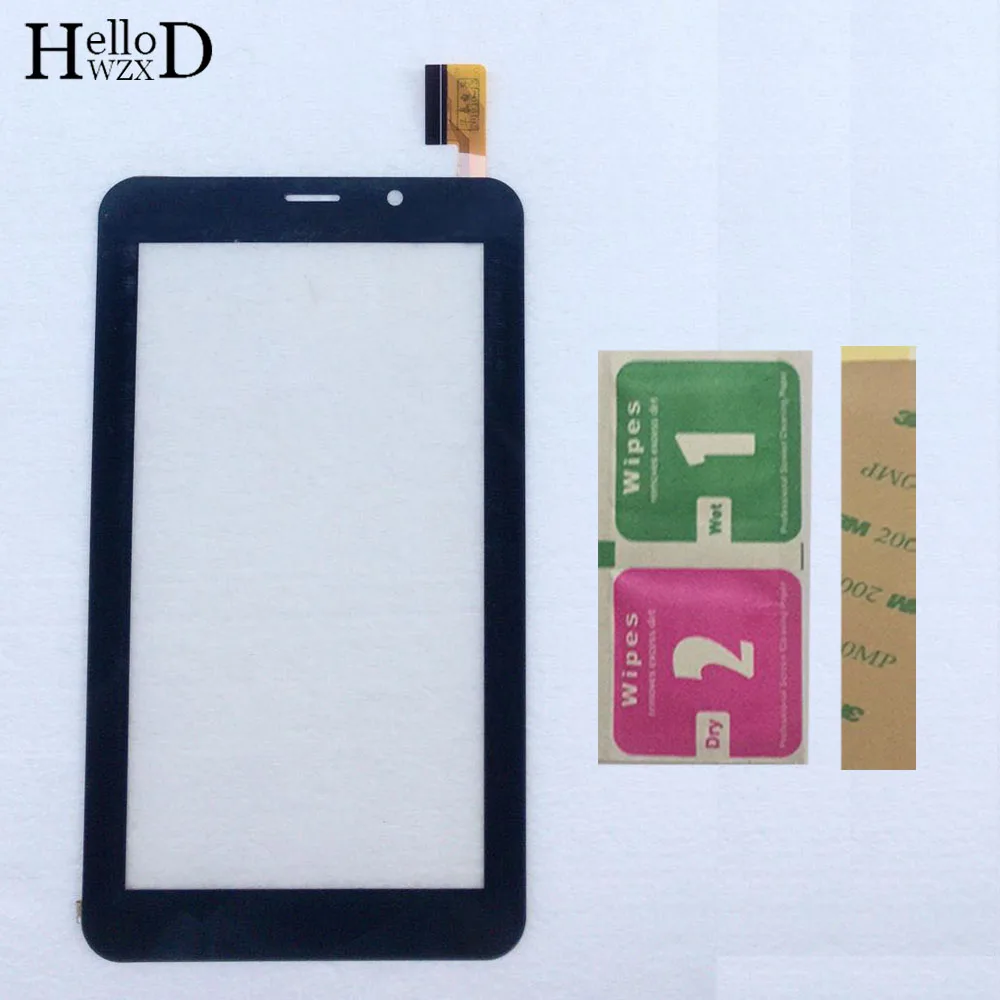 7" Touch Screen Digitizer Panel For BQ 7001G BQ-7001G Tablet PC TouchScreen Front Glass Digitizer Lens Sensor Parts Glue Wipes