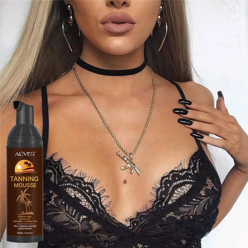 Tanning Mousse Suntan Cream Color Stay Bronze Self Sun Tan Tanning Enhance Day Tanning Cream Bronzer Sunscreen Tanner Lotion