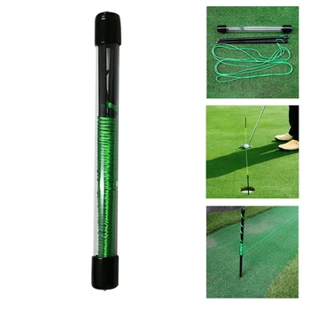 

Golf Direction Practice Training Aids Putting Ball Position Aid Tool Alignment Sticks Fiberglass Swing Putting String Pegs