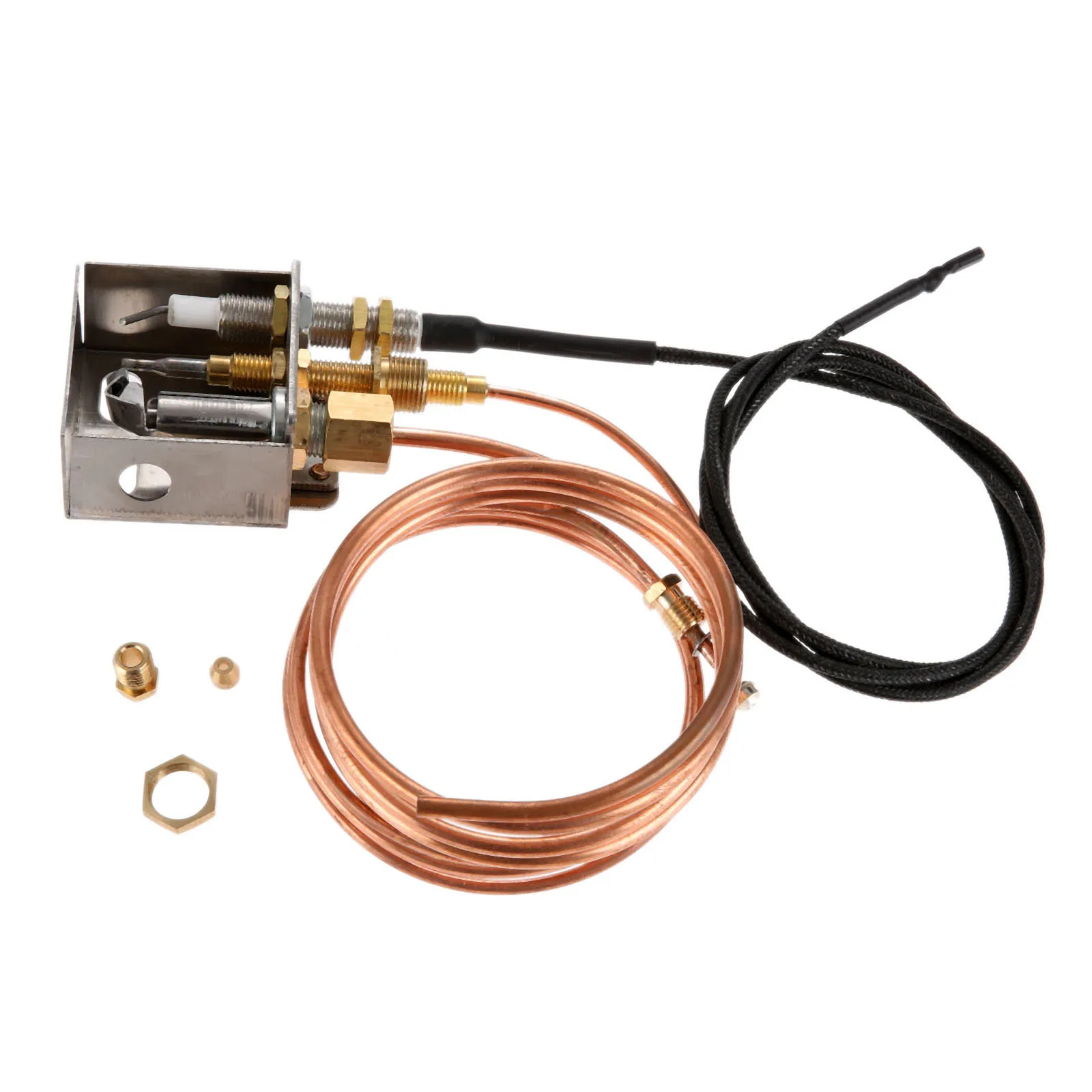 conjunto piloto do queimador da substituicao seguranca dos pocos de fogo lareiras gas propano termopar ignicao jogo igniter propano 02
