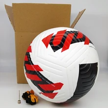 

New 2021 2022 Soccer Ball Football Match Training Balls Red Size 5 High Quality PU Seamless Custom Team LOGO Name