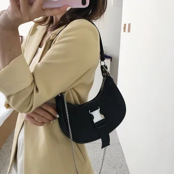 

Small Hand-Held Baguette Small Bag 2020 Spring and Summer New Shoulder Bag Female Vintage Underarm Package Clutch bag