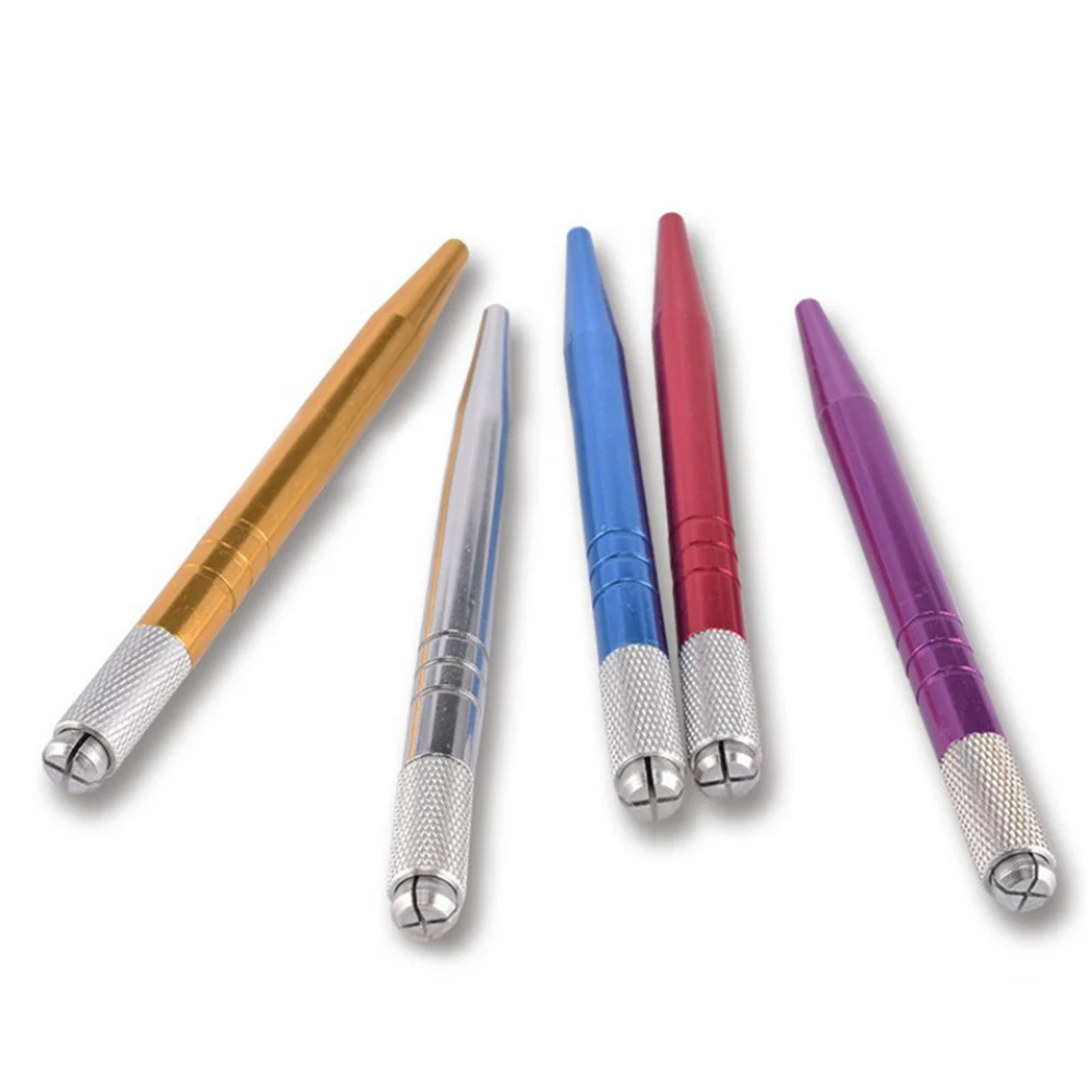 New Hot 5pcs Eyebrow Needles Tattoo Pen Skin Manual Permanent Microblading Makeup Tool SMR88