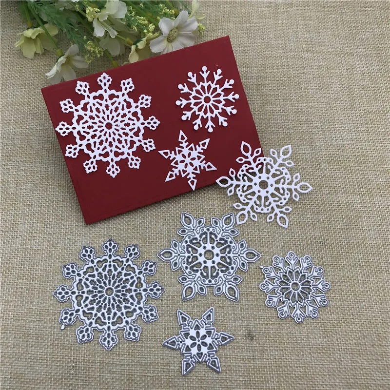 

4pcs/setChristmas snowflake Metal Cutting Dies Stencils For DIY Scrapbooking Decorative Embossing Handcraft Die Cutting Template