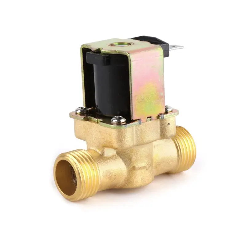 

Copper Hot Water Normally Closed Inlet Valve 4 Points DC12V Solar Water Heater Solenoid Coil Solenoid Valve for Home Improvement