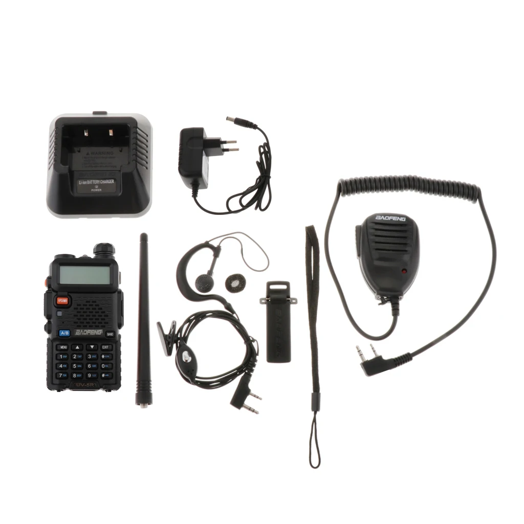 Baofeng UV-5R Walkie Talkie профессиональная CB радиостанция Baofeng UV5R трансивер 5 Вт VHF UHF портативное радио