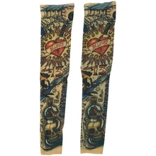 2 шт Поддельные нейлоновые Временные татуировки рукава руки Чулки татуировки для прохладных мужчин женщин