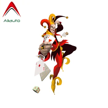 

Aliauto Funny Clown Poker Magic Car Sticker PVC Decal for Ford Mondeo MK4 Focus 2 3 C-max S-max Ranger Kuga Transit ,10CM*18CM