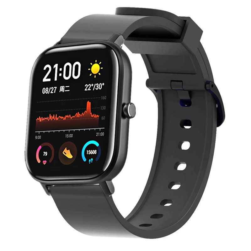 20 мм силиконовый ремешок для часов Amazfit Gts ремешок для Amazfit Gtr 42 мм ремешок для часов Garmin 245 Vivoactive 3 музыкальный браслет на запястье