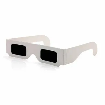 5pcs Cardboard Eclipse Glasses,CE Certified Safe Solar Eclipse Shades Glasses,Solar Eclipse Eye Protection Viewing Glasses Paper 