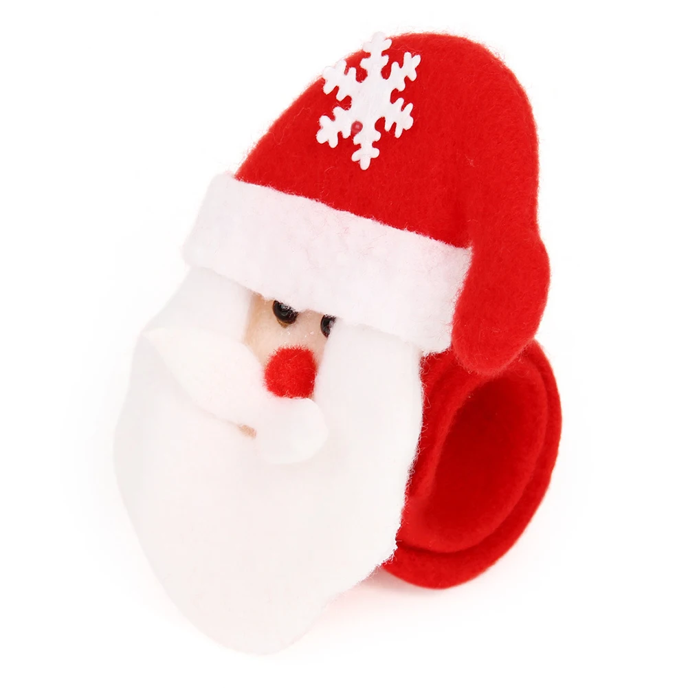 Рождественский браслет с защелкой, браслет Санта-Клауса, снеговика, оленя, медведя, браслеты со снеговиком, Bijoux, подарки на год для детей