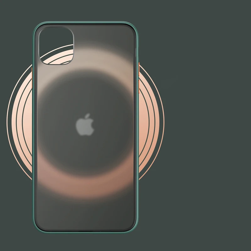 Luxury Transparent Matte Case For iphone 11 Pro XS MAX XR X Hybrid Shockproof Silicone Phone Case For iPhone 6 6s 7 8 Plus Cover