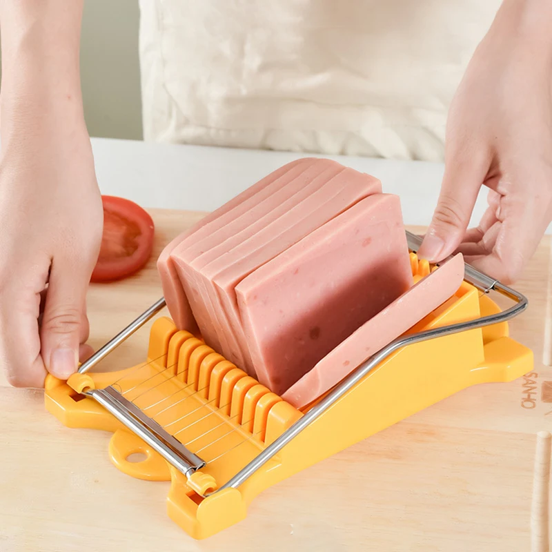 Lunch Meat Slicer Stainless Steel Fruit Egg Ham Multifunctional Cheese Banana Food Cutter Cutting Tool Kitchen | Дом и сад