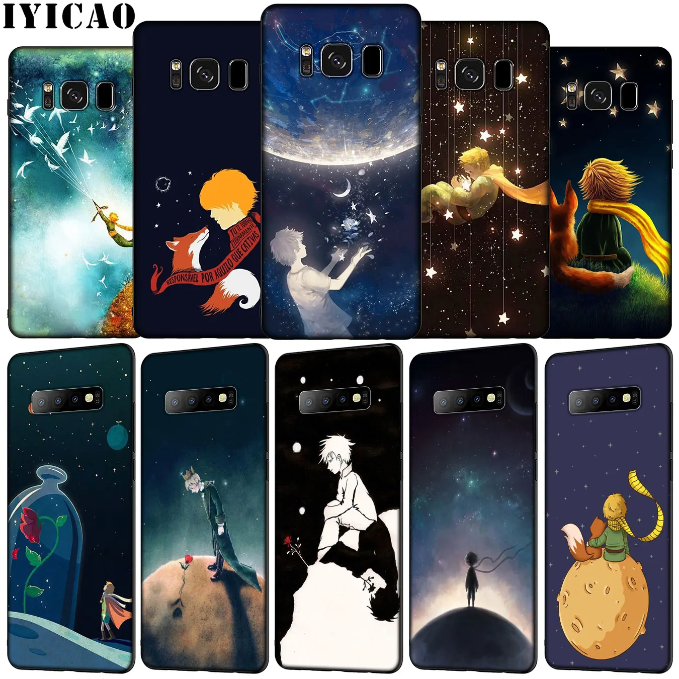 Мягкий силиконовый чехол для телефона IYICAO The Little Prince Samsung Galaxy S20 Ultra S10e S9 S8 Plus S6 S7 Edge