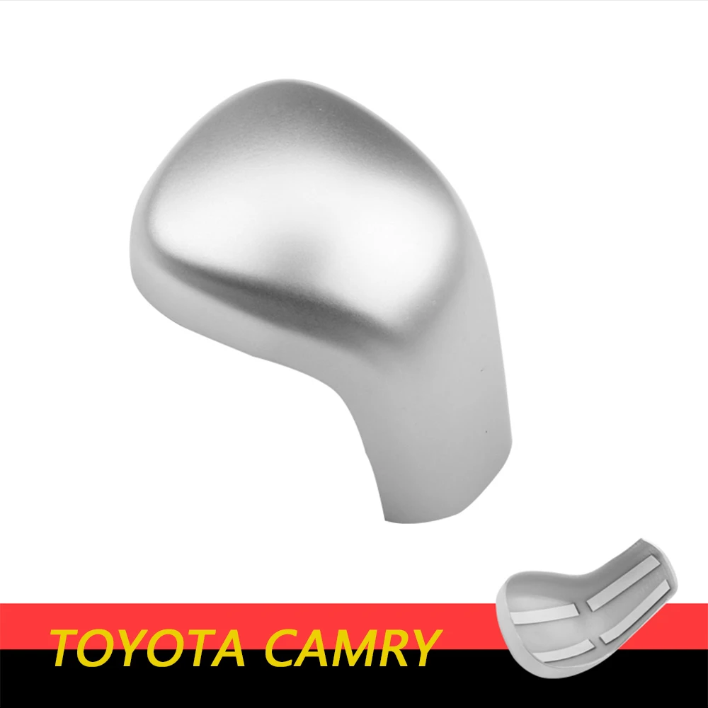 Серебристый Автомобильная ручка переключения передач для Toyota Camry 70 XV70 8th MK8 хромированная вставка наклейка Аксессуары для стайлинга автомобиля - Название цвета: Серебристый