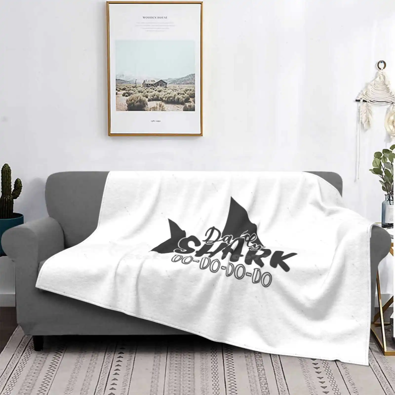 Daddy Shark Do Do Do Design Creativo Confortevole Coperta Di Flanella Calda Daddy Shark Daddy Shark Daddy Shark Daddy