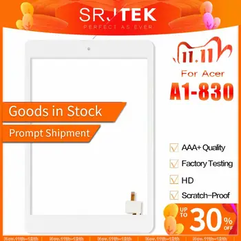 

SRJTEK 7.9" Touch For Acer Iconia A1-830 A1 830 Touch Screen Digitizer Panel Sensor Lens Glass Tablet PC Replacement