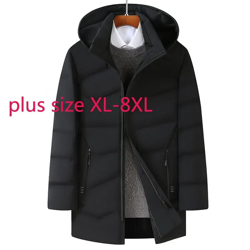 New Arrival Fashion Super Large Men Thick Casual Stand Collar Hooded